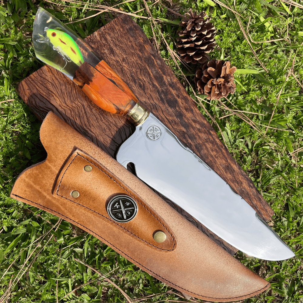 Faca Picanheira Pescaria 4mm | Frete Grátis + Bainha + Seu Nome Grátis