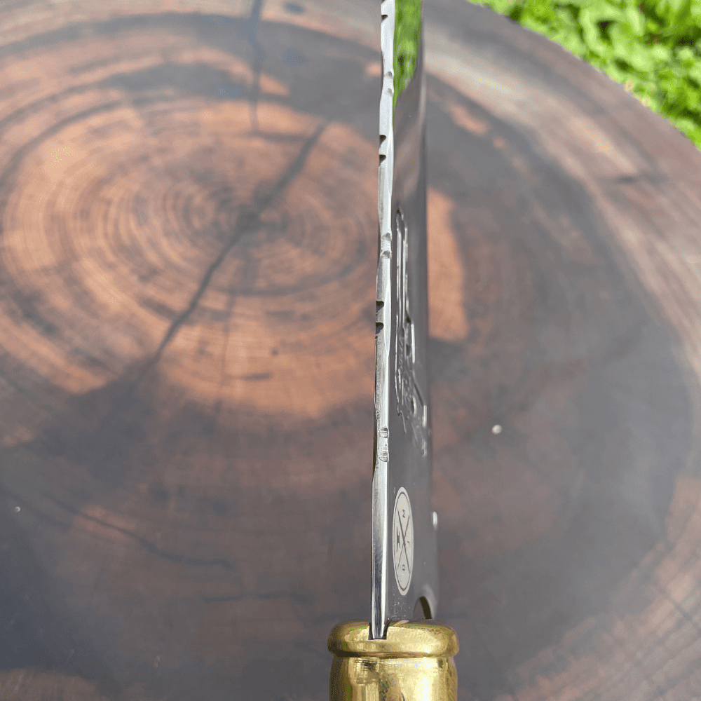 Faca Picanheira Pistola 3mm | Frete Grátis + Bainha + Seu Nome Grátis