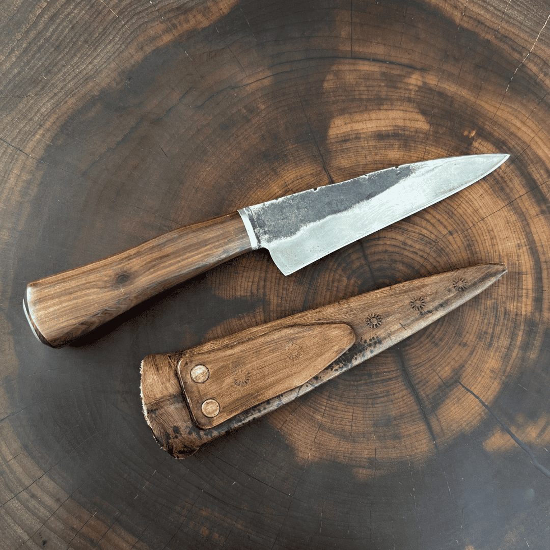 Faca Brut Force Arado 12cm - Cabo Liso + Bainha