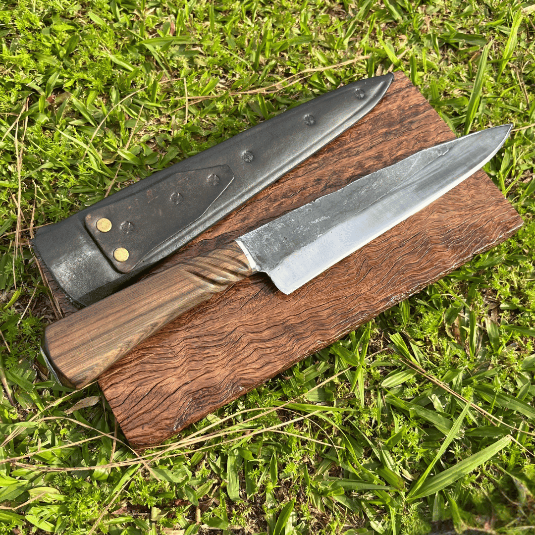 Faca Disco Arado - Cabo Em Madeira + Bainha