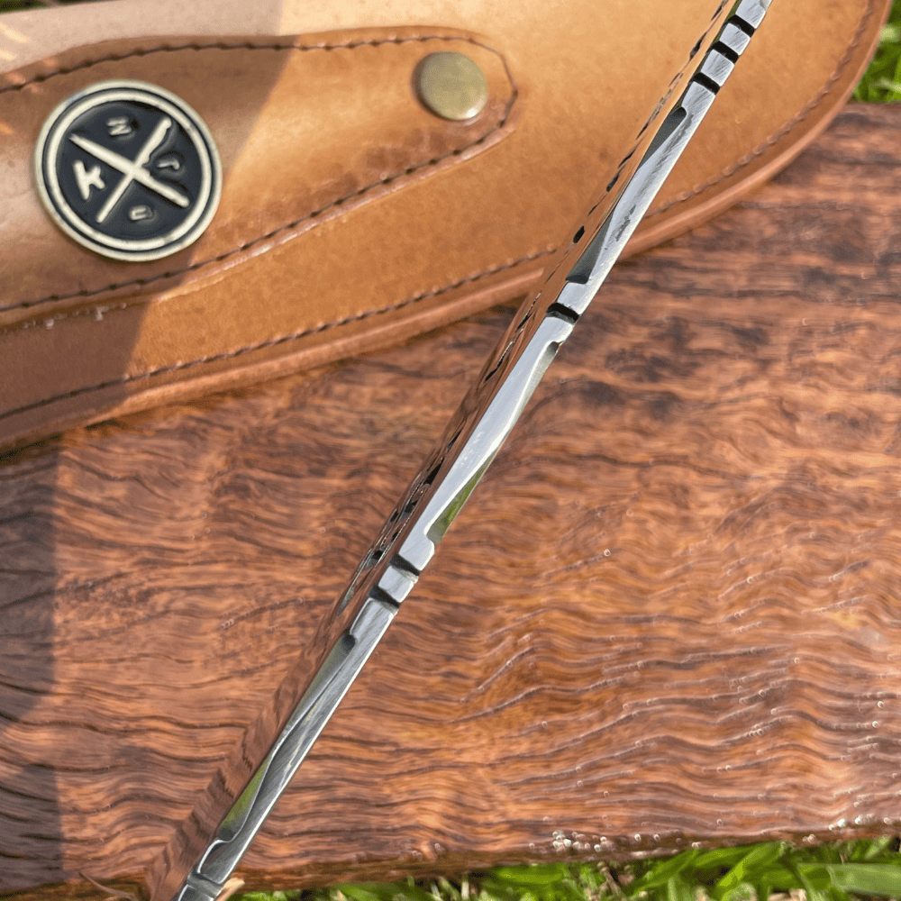 Faca Picanheira Flamengo 4mm | Frete Grátis + Bainha + Seu Nome Grátis