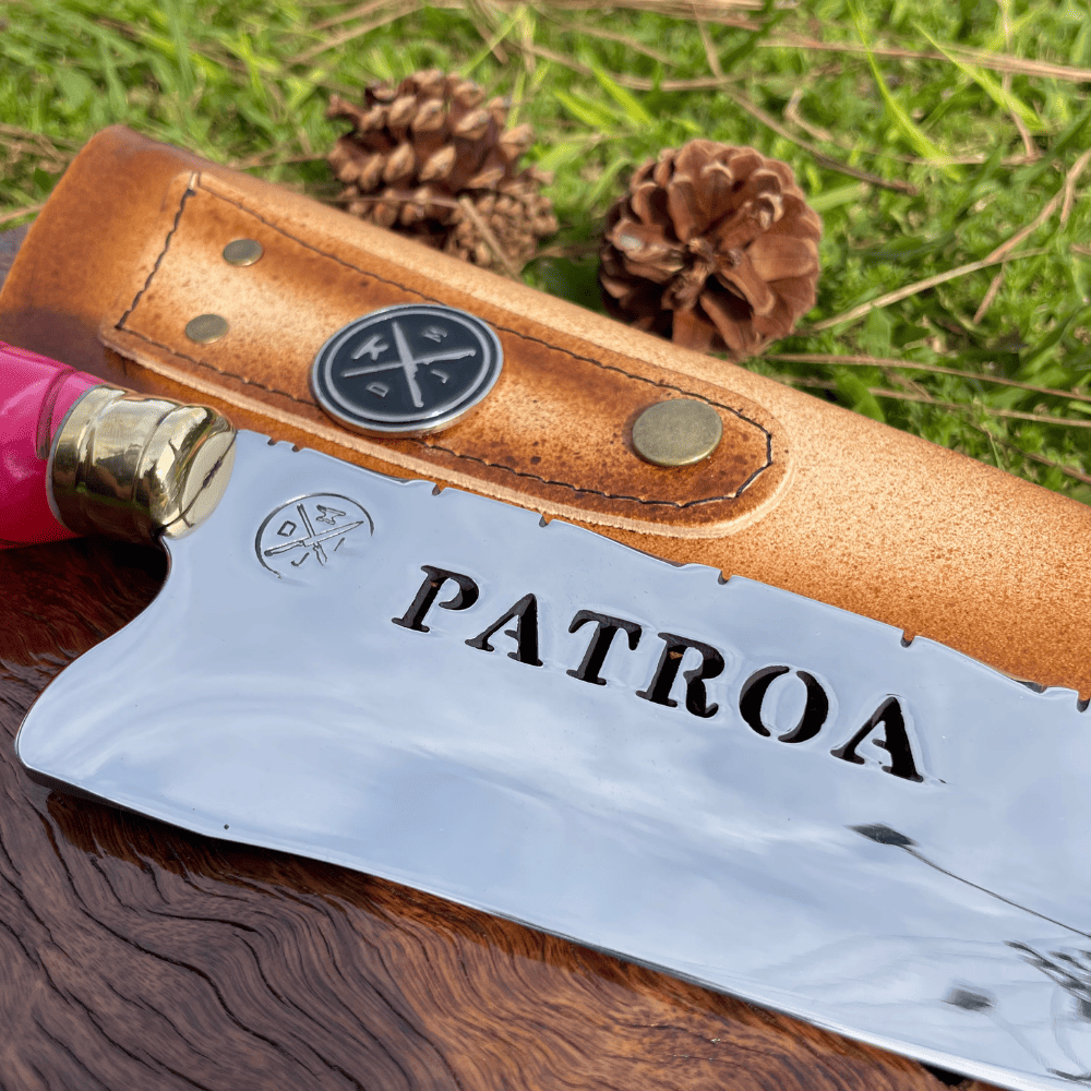 Faca Do Chef Patroa 4mm | Frete Grátis + Bainha + Seu Nome Grátis