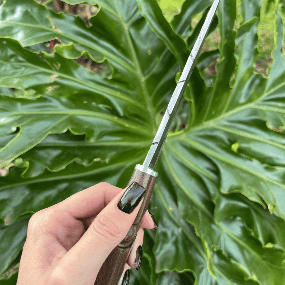 Faca Brut Force Arado 12cm - Cabo Torcido + Bainha